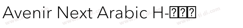 Avenir Next Arabic H字体转换